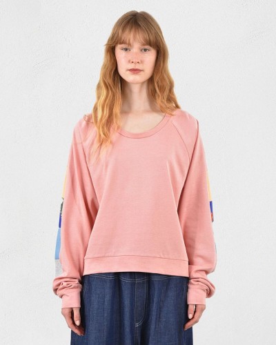 HEEL ΦΟΥΤΕΡ ΜΠΛΟΥΖΑ ΡΕΓΚΛΑΝ PATCHWORK - 55-216004