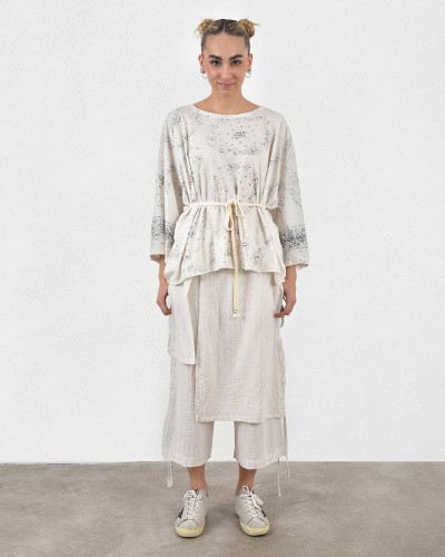 HEEL ΜΑΚΟ ΕΜΠΡΙΜΕ ΜΠΛΟΥΖΑ OVERSIZE - 55-220001