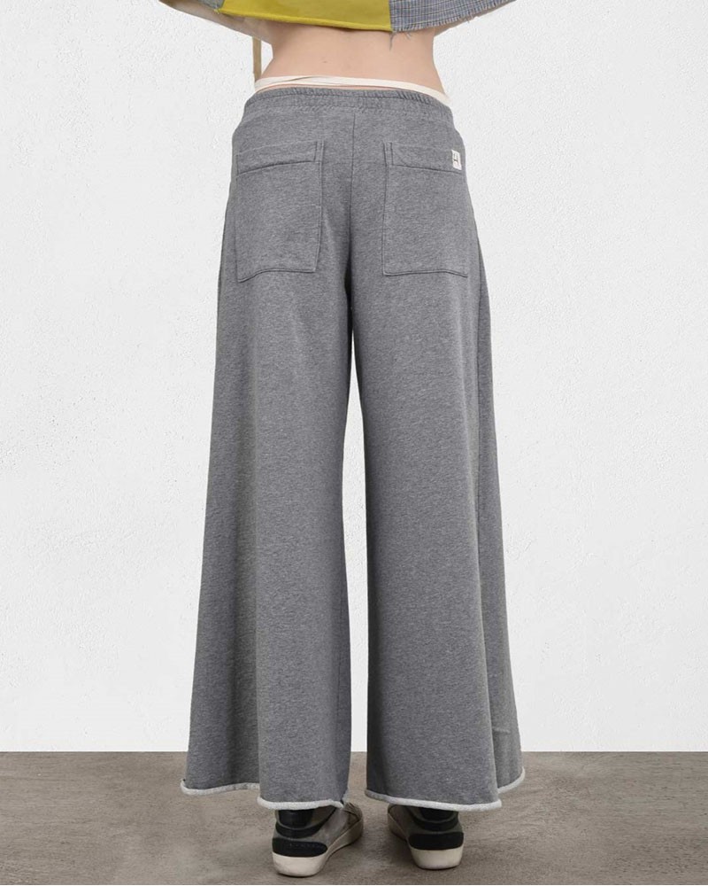 HEEL ΦΟΥΤΕΡ VELVET ΠΑΝΤΕΛΟΝΙ ΜΕ ΑΣΥΜΕΤΡΟ ΖΩΝΑΚΙ - 56-205006
