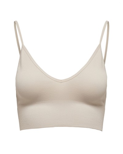 ONLY ONLVICKY RIB SEAMLESS VNECK TOP NOOS ACC - 15201539