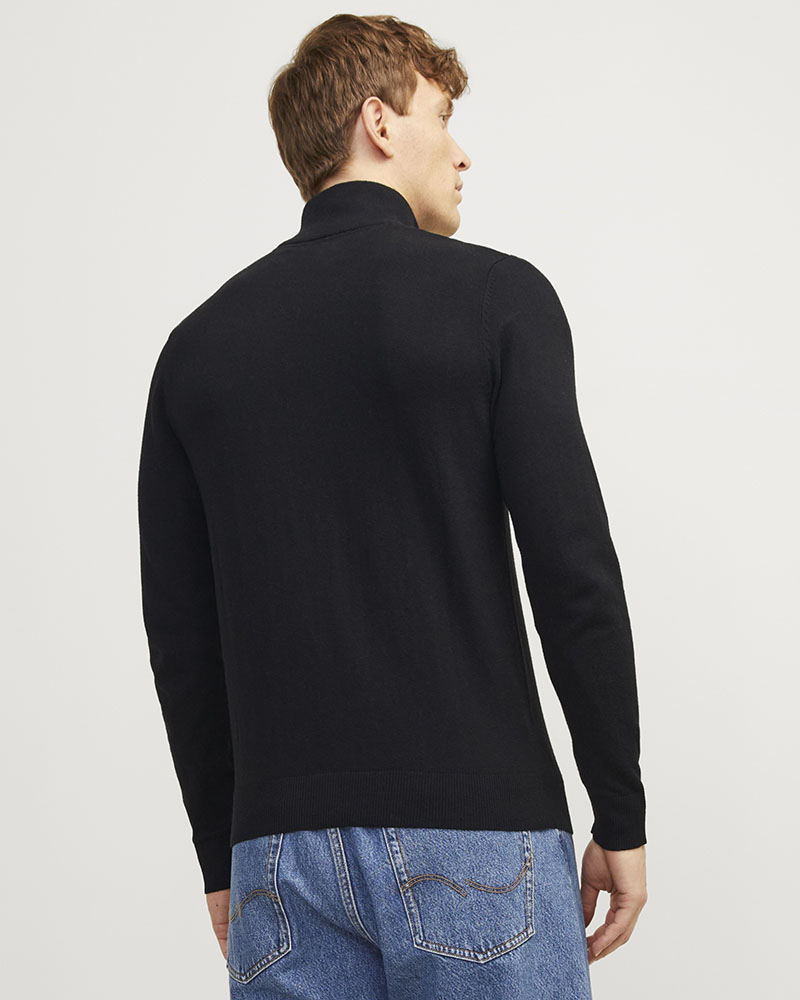 JACK & JONES JJEEMIL KNIT HALF ZIP NOOS - 12189339
