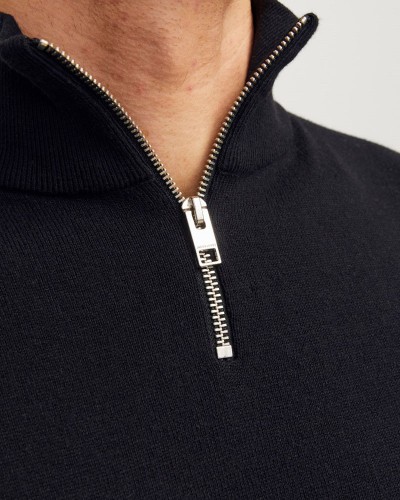 JACK & JONES JJEEMIL KNIT HALF ZIP NOOS - 12189339