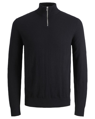 JACK & JONES JJEEMIL KNIT HALF ZIP NOOS - 12189339