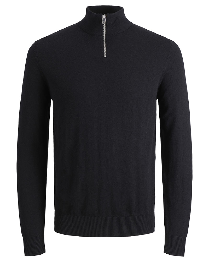 JACK & JONES JJEEMIL KNIT HALF ZIP NOOS - 12189339
