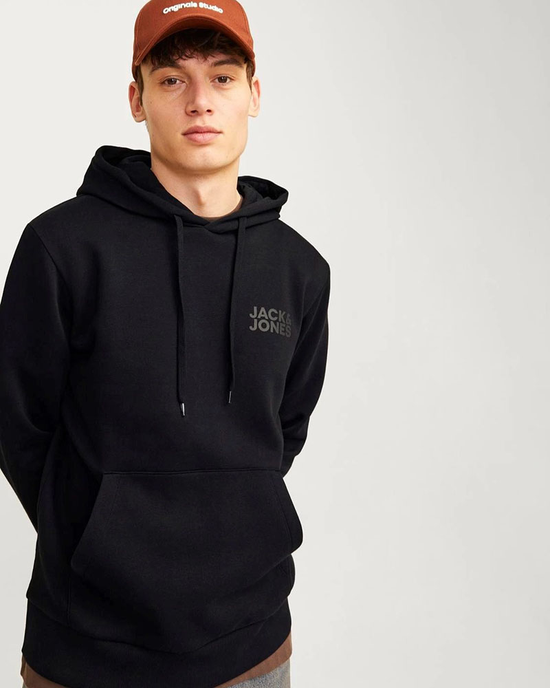 JACK & JONES JJECORP LOGO SWEAT HOOD NOOS - 12152840 JACK & JONES JJECORP LOGO SWEAT HOOD NOOS - 12152840