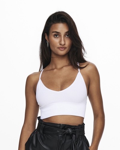 ONLY ONLVICKY RIB SEAMLESS VNECK TOP NOOS ACC - 15201539