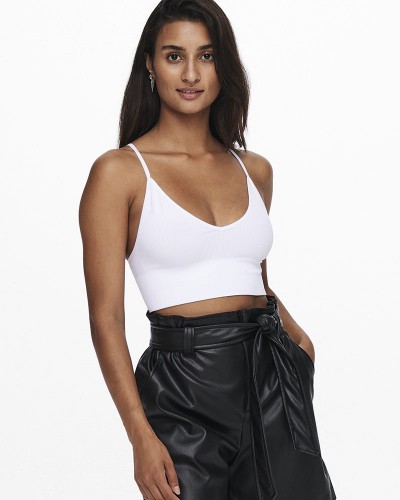 ONLY ONLVICKY RIB SEAMLESS VNECK TOP NOOS ACC - 15201539