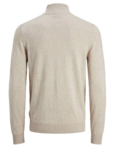 JACK & JONES JJEEMIL KNIT HALF ZIP NOOS - 12189339