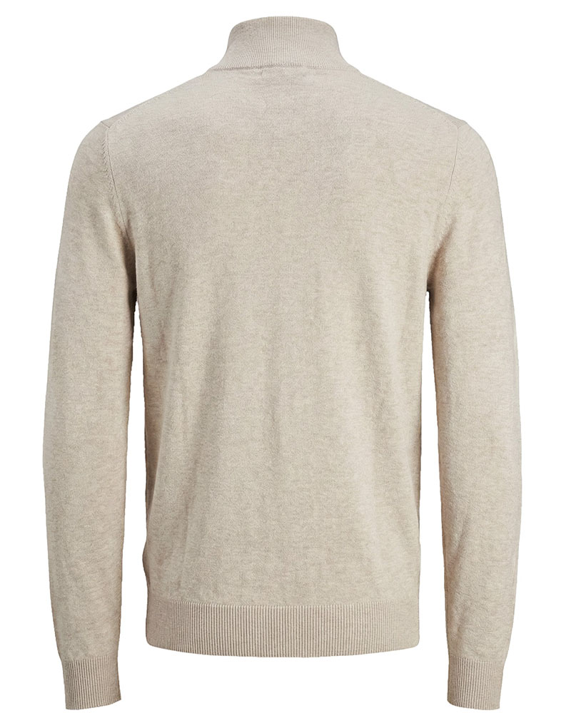 JACK & JONES JJEEMIL KNIT HALF ZIP NOOS - 12189339
