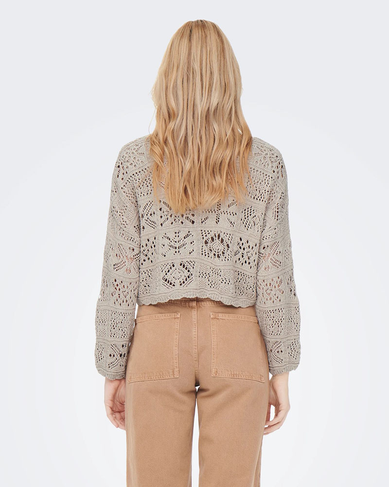 ONLY ONLBEACH 7/8 TIE CARDIGAN KNT NOOS - 15257604