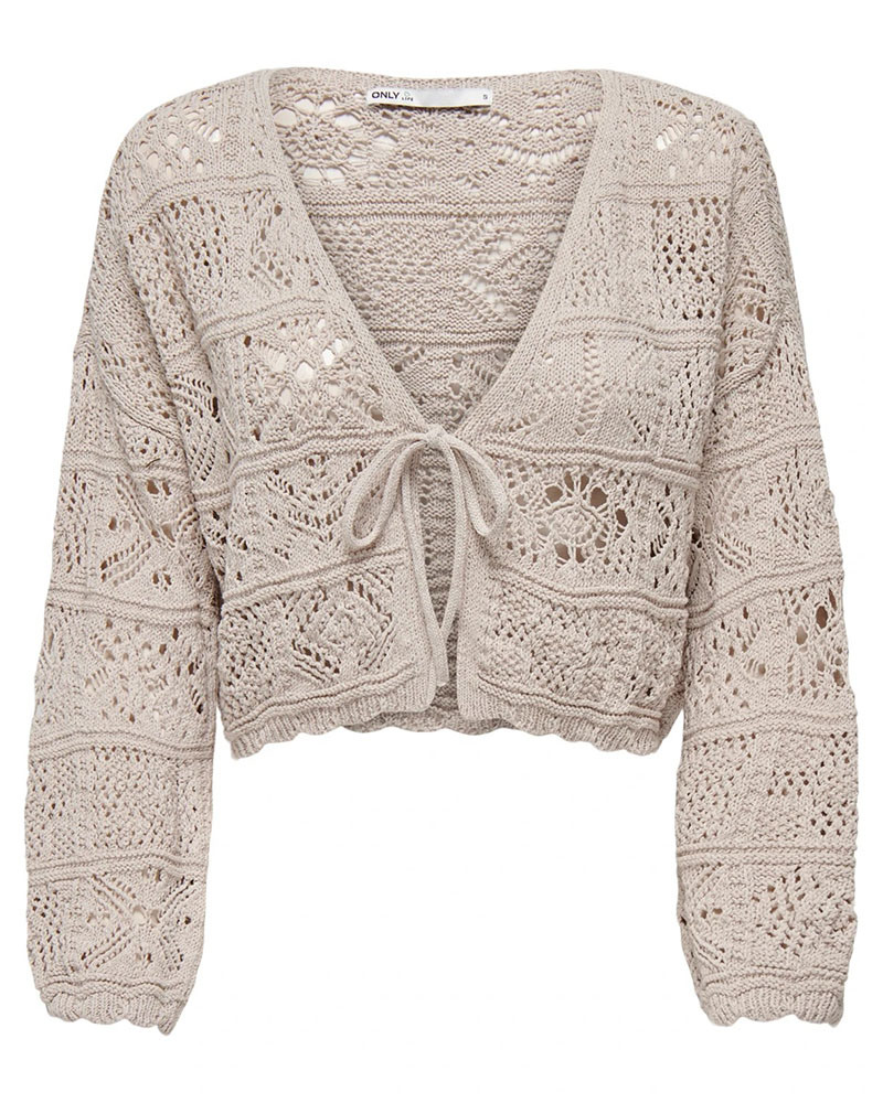 ONLY ONLBEACH 7/8 TIE CARDIGAN KNT NOOS - 15257604