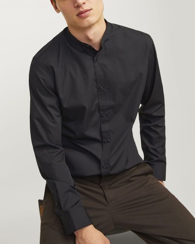 JACK & JONES JJJOE SHIRT LS PLAIN MAO - 12205921