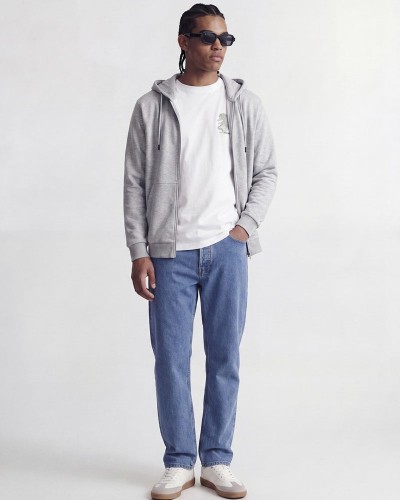 JACK & JONES JJEBRADLEY SWEAT ZIP HOOD NOOS - 12249342
