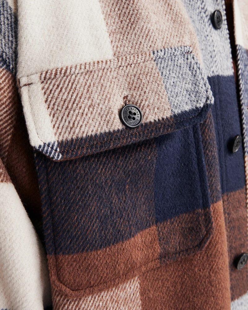 JACK & JONES JJEBRADLEY OLLIE OVERSHIRT LS NOOS - 12257199