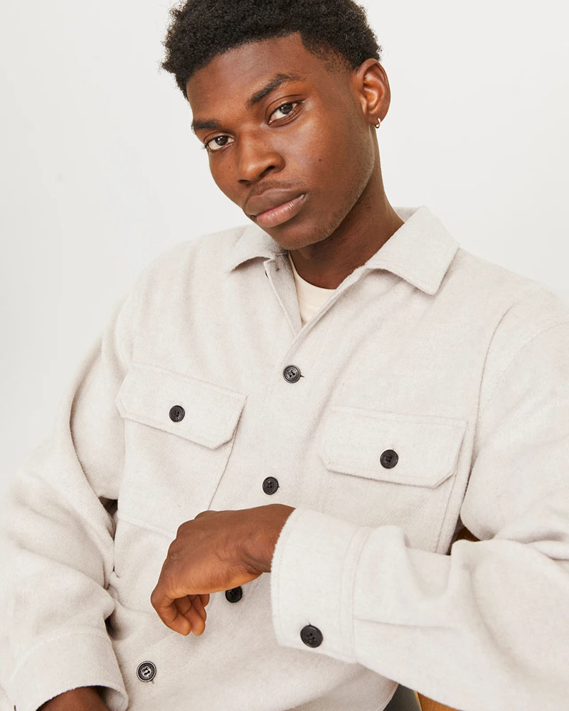 JACK & JONES JJEBRADLEY OLLIE OVERSHIRT LS NOOS - 12257199