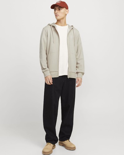 JACK & JONES JJECORP LOGO SWEAT ZIP HOOD NOOS - 12265177