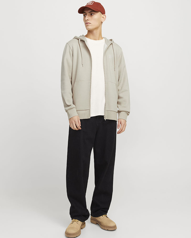 JACK & JONES JJECORP LOGO SWEAT ZIP HOOD NOOS - 12265177
