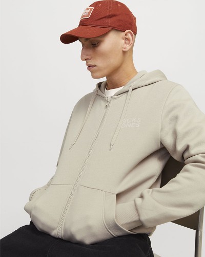 JACK & JONES JJECORP LOGO SWEAT ZIP HOOD NOOS - 12265177