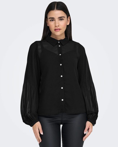 ONLY ONLSTAR LIFE L/S PLISSE SHIRT WVN - 15333689