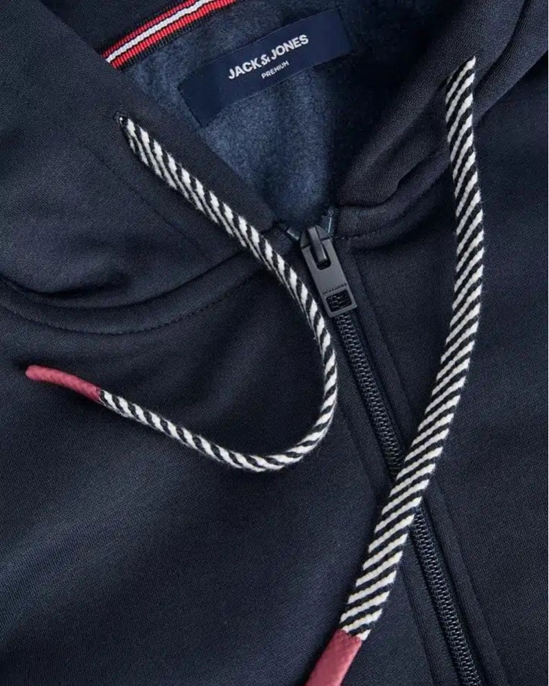 JACK & JONES JPRBLURONALDO SWEAT ZIP HOOD SMU - 12264580