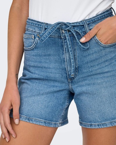 ONLY ONLGIANNA MW BELTED SHORTS AZG DNM NOOS - 15340706 ONLY ONLGIANNA MW BELTED SHORTS AZG DNM NOOS - 15340706