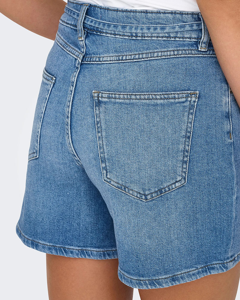 ONLY ONLGIANNA MW BELTED SHORTS AZG DNM NOOS - 15340706 ONLY ONLGIANNA MW BELTED SHORTS AZG DNM NOOS - 15340706