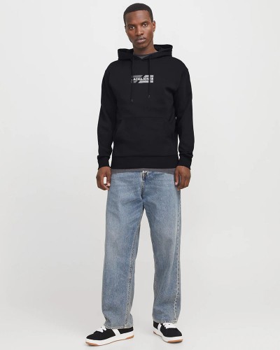 JACK & JONES JJCORP GRAPHIC SWEAT HOOD LN - 12268422