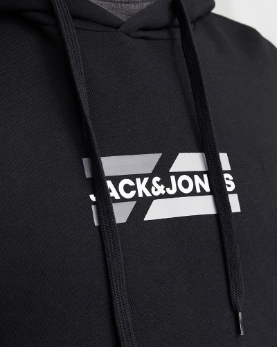 JACK & JONES JJCORP GRAPHIC SWEAT HOOD LN - 12268422