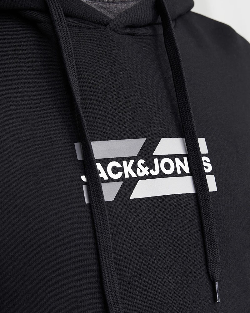 JACK & JONES JJCORP GRAPHIC SWEAT HOOD LN - 12268422