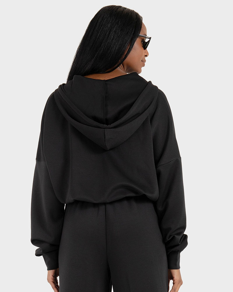 ONLY ONLALINA LIFE L/S ZIP HOOD BOX CC SWT - 15339813