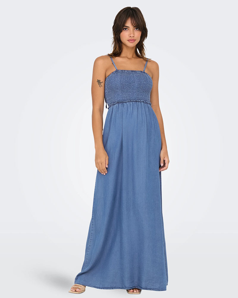 ONLY ONLCHARIS LIFE SMOCK MAXI DRESS WVN - 15345985 ONLY ONLCHARIS LIFE SMOCK MAXI DRESS WVN - 15345985