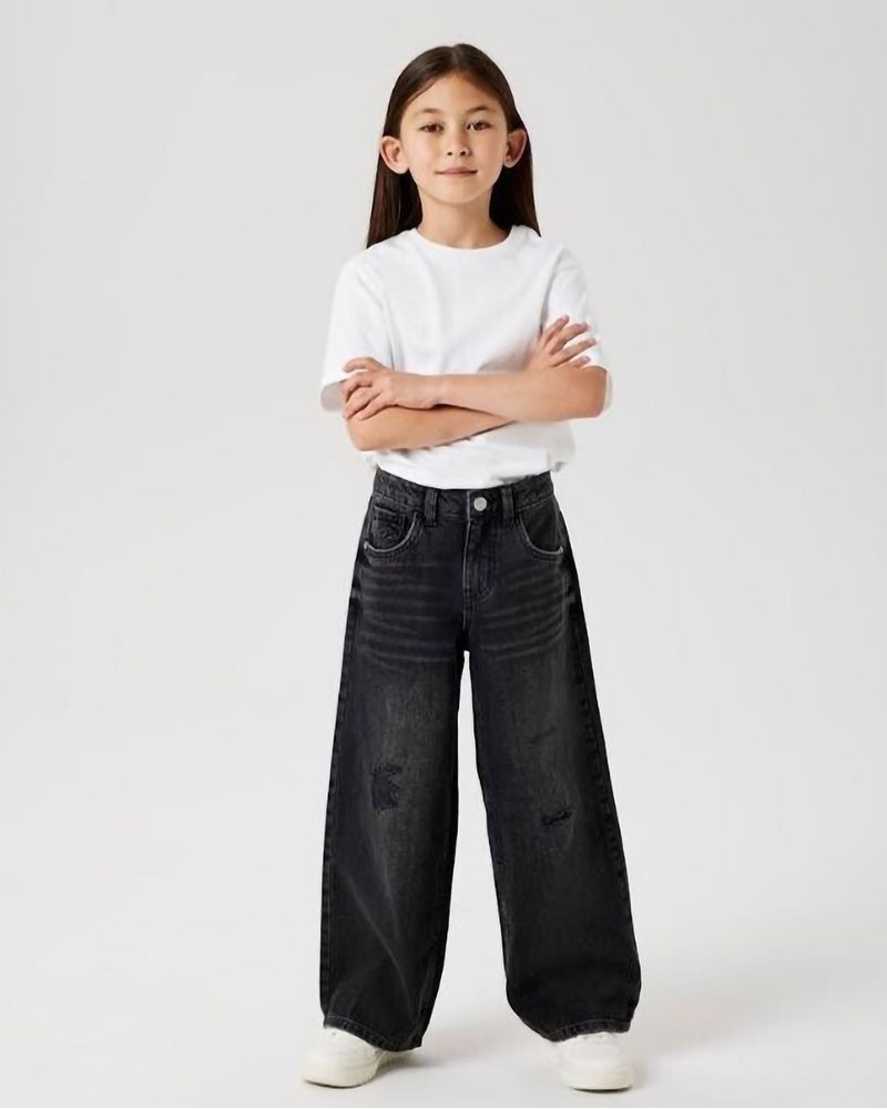 NAME IT NKFROSE HW WIDE JEANS DESTR 1411-BE NOOS - 13211699 NAME IT NKFROSE HW WIDE JEANS DESTR 1411-BE NOOS - 13211699