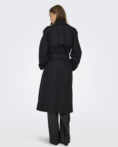 ONLY ONLDEAR-TRILLION LONG BELT COAT PNT - 15344734