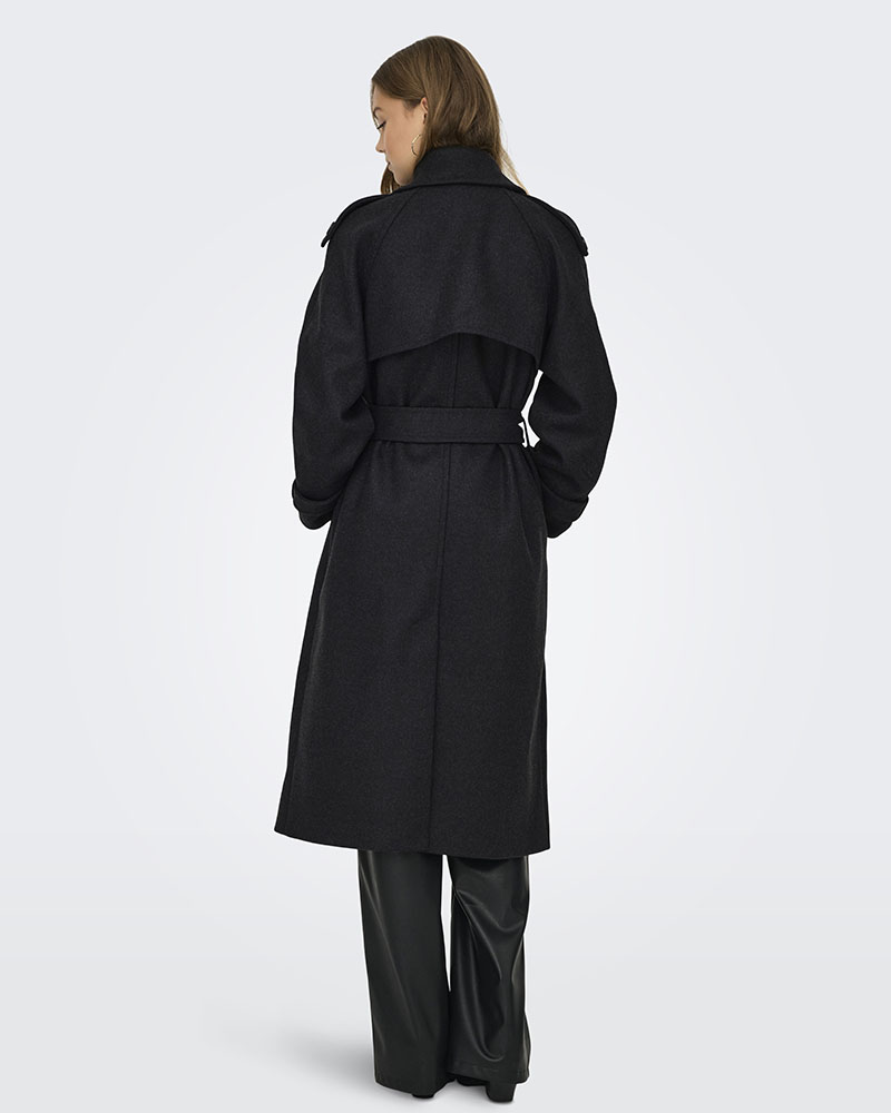 ONLY ONLDEAR-TRILLION LONG BELT COAT PNT - 15344734