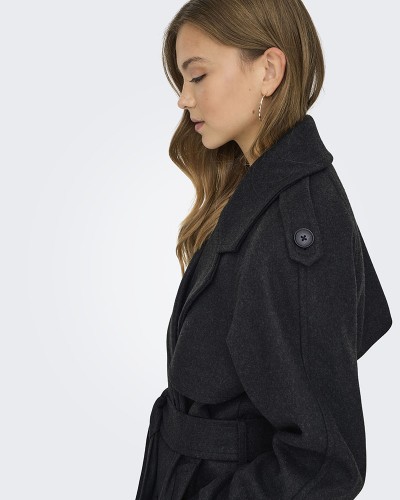 ONLY ONLDEAR-TRILLION LONG BELT COAT PNT - 15344734