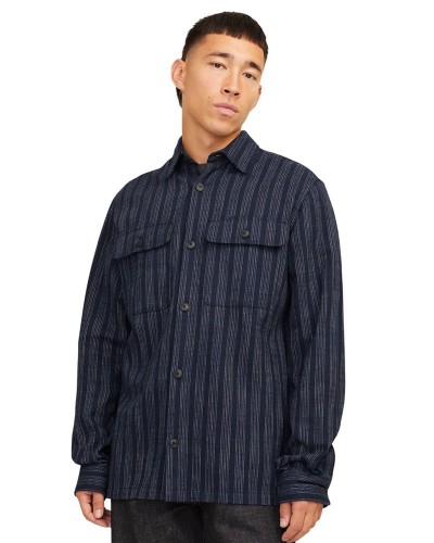 JACK & JONES JPRCCRAYMOND SPRING STRIPE OVERSHIRT SN - 12274955