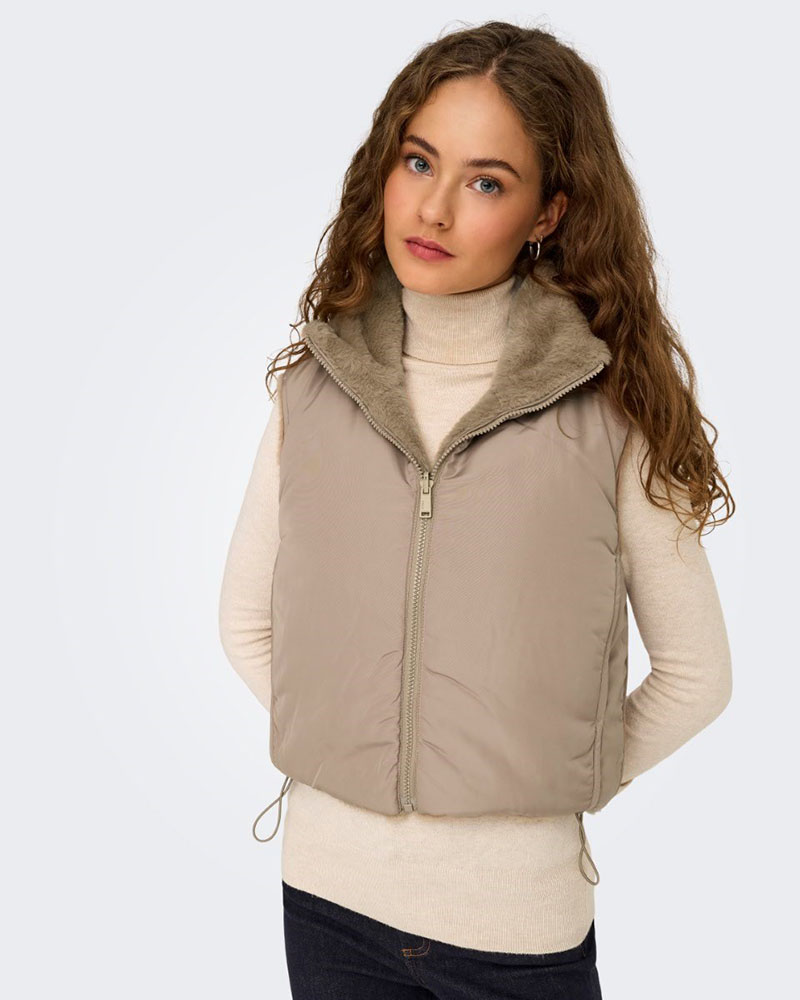 ONLY ONLDANA FAUX FUR REV.WAISTCOAT OTW CC - 15348986