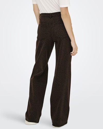 ONLY ONLMADISON HW WIDE ANIMAL PANT PNT - 15355777