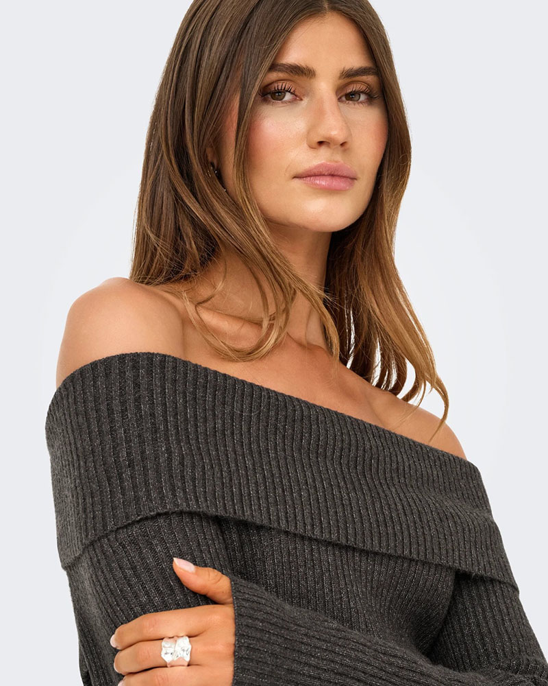 ONLY ONLKATIA LIFE LS OFF SHOULDER KNT NOOS - 15311830