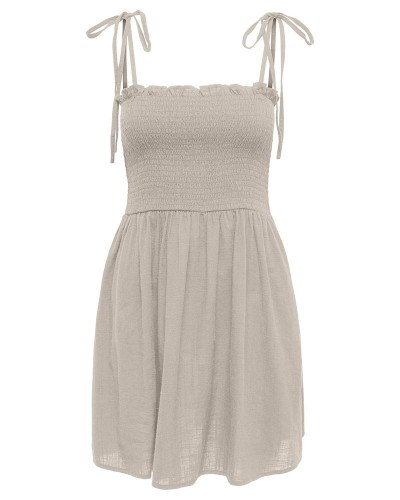 ONLY ONLTIZANA STRAP SMOCK SHORT DRESS WVN - 15358533 ONLY ONLTIZANA STRAP SMOCK SHORT DRESS WVN - 15358533