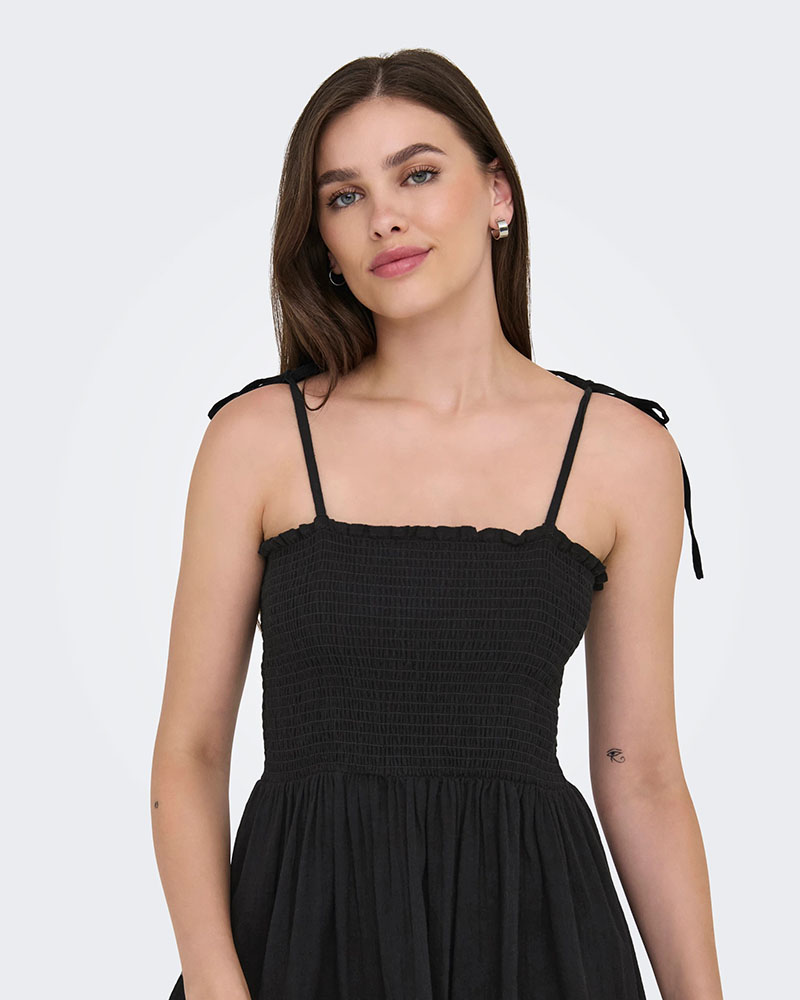 ONLY ONLTIZANA STRAP SMOCK SHORT DRESS WVN - 15358533 ONLY ONLTIZANA STRAP SMOCK SHORT DRESS WVN - 15358533