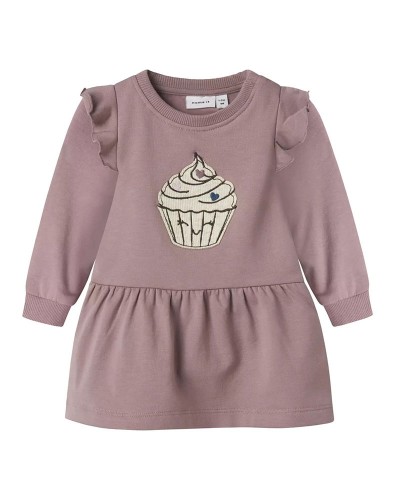 NAME IT NBFNILDA LS SWEAT DRESS BRU - 13246541 NAME IT NBFNILDA LS SWEAT DRESS BRU - 13246541