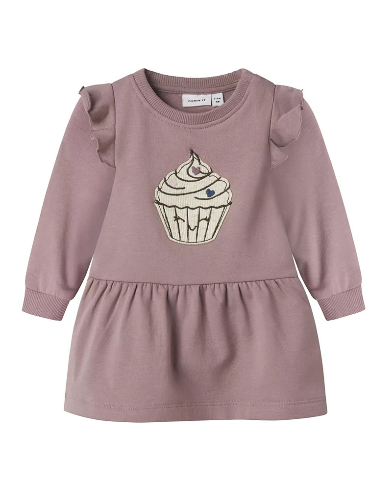 NAME IT NBFNILDA LS SWEAT DRESS BRU - 13246541 NAME IT NBFNILDA LS SWEAT DRESS BRU - 13246541
