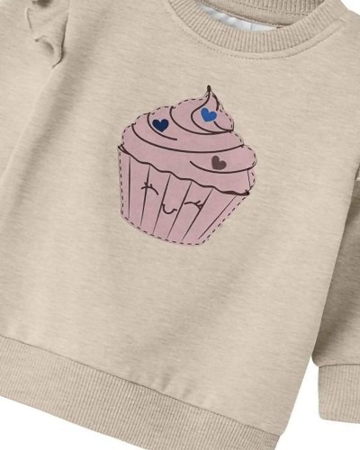 NAME IT NBFNILDA LS SWEAT BRU - 13246489