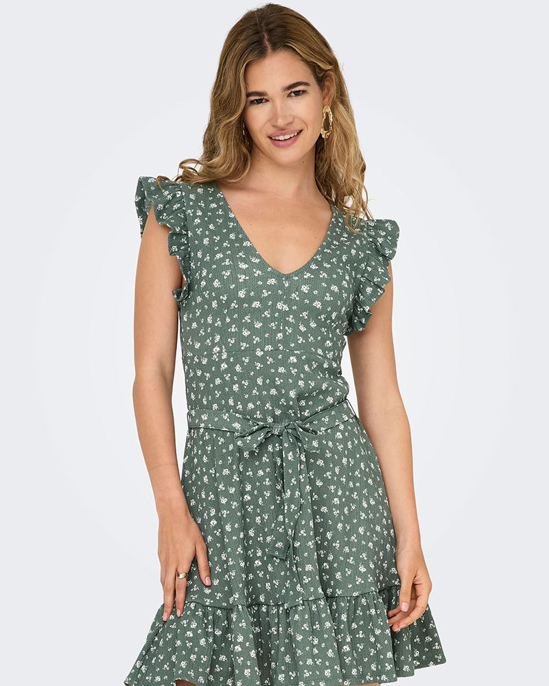 ONLY ONLHILLARY V NECK BELT DRESS CS OX JRS - 15360716 ONLY ONLHILLARY V NECK BELT DRESS CS OX JRS - 15360716