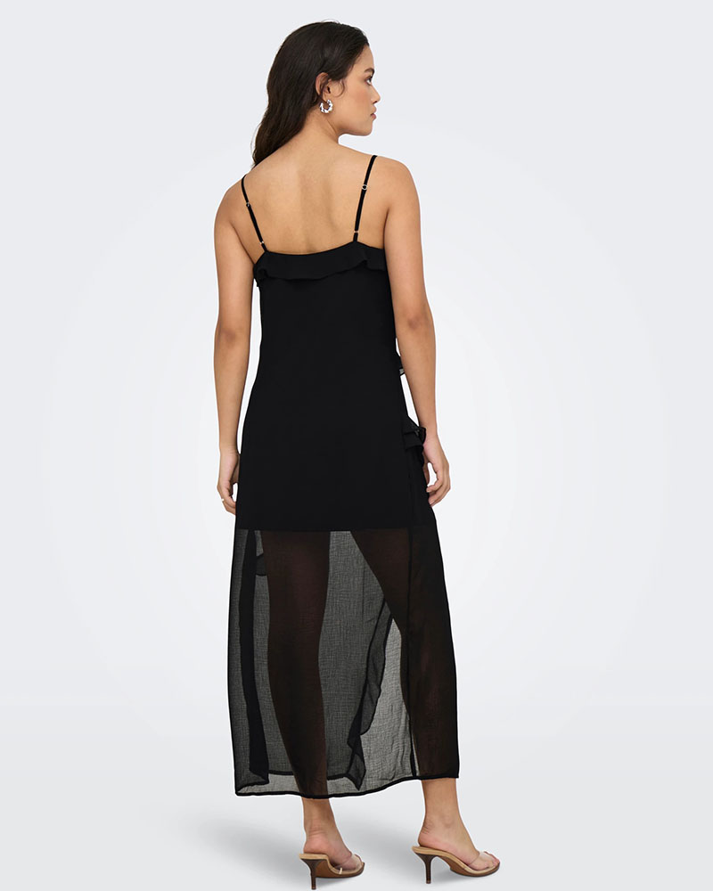 ONLY ONLSINE LIFE STRAP FRILL LONG DRESS WVN - 15358168 ONLY ONLSINE LIFE STRAP FRILL LONG DRESS WVN - 15358168