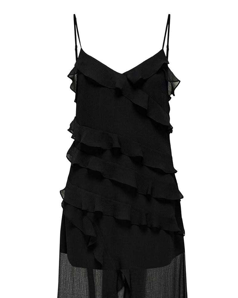 ONLY ONLSINE LIFE STRAP FRILL LONG DRESS WVN - 15358168 ONLY ONLSINE LIFE STRAP FRILL LONG DRESS WVN - 15358168