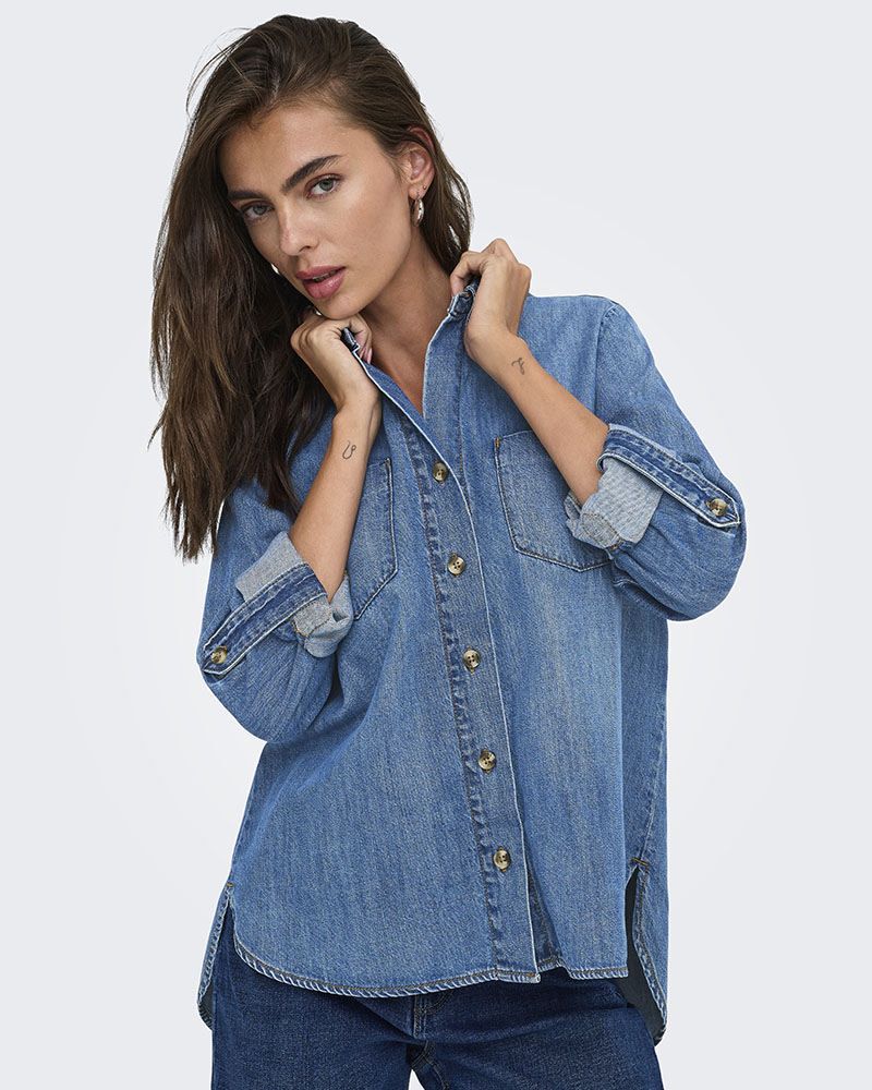 ONLY ONLYASMIN SHIRT L/S DNM AKM NOOS - 15361370