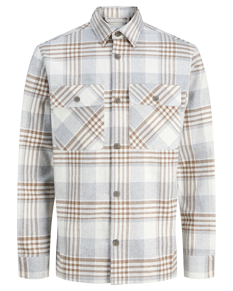 JACK & JONES JPRRAYLE MELANGE CHECK L/S OVERSHIRT SN - 12286804 JACK & JONES JPRRAYLE MELANGE CHECK L/S OVERSHIRT SN - 12286804