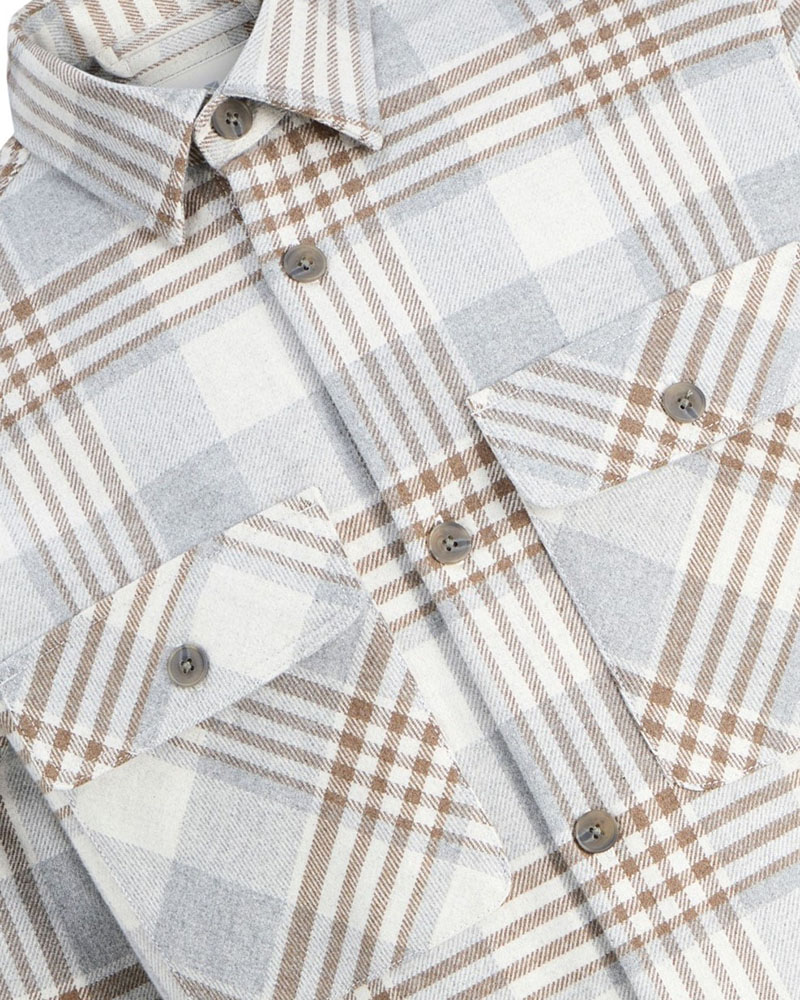 JACK & JONES JPRRAYLE MELANGE CHECK L/S OVERSHIRT SN - 12286804 JACK & JONES JPRRAYLE MELANGE CHECK L/S OVERSHIRT SN - 12286804